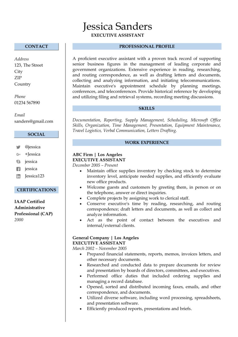 professional resume services